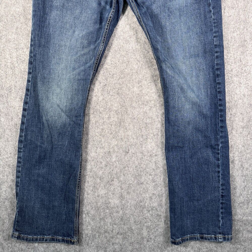 Wrangler Retro Jeans Mens 36X34 Measures 34X32 Blue Slim Boot Western Cowboy - Picture 3 of 10